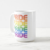 Mug Fierté Arc-en-ciel Rétro (Devant gauche)