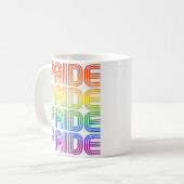 Mug Fierté Arc-en-ciel Rétro (Devant gauche)
