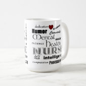 Mug Fierté-Attributs d'infirmière de santé (Devant droit)
