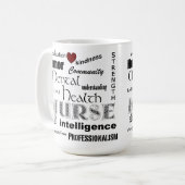 Mug Fierté-Attributs d'infirmière de santé (Devant gauche)