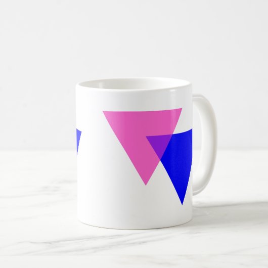 Mug Fierté bisexuelle Biangles (Devant droit)
