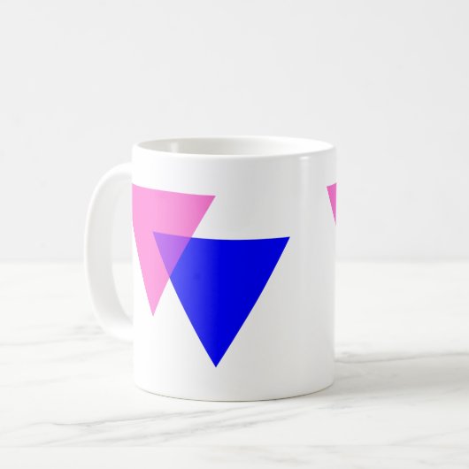 Mug Fierté bisexuelle Biangles (Devant gauche)