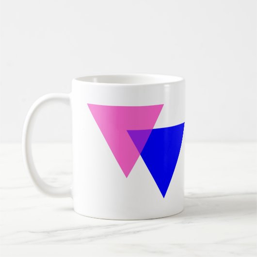 Mug Fierté bisexuelle Biangles (Gauche)
