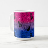 Mug Fierté bisexuelle Chat Noir - Sorcière Mystique (Devant gauche)