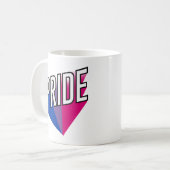 Mug Fierté bisexuelle éclatée (Devant gauche)