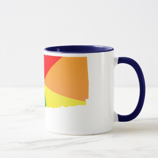 Mug fierté connecticut. angelée. (Droite)