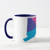 Mug fierté connecticut. angelée. (Gauche)