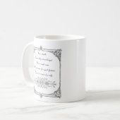 Mug Fierté de Jane Austen et ligne citation de (Devant gauche)