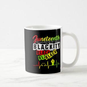 Mug Fierté de Juneteenth blackité noir humour battemen