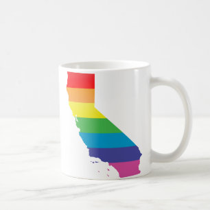 Mug fierté de la Californie. rayé