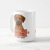 Mug 🐾 Fierté de la famille Rhodesian Ridgeback 🐾 (Devant gauche)