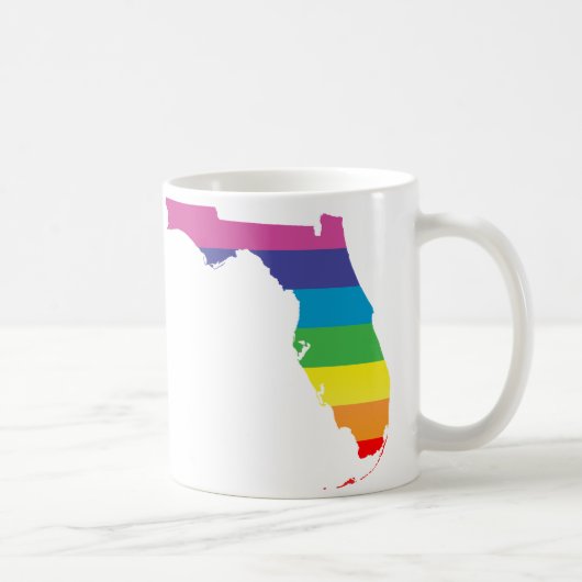 Mug fierté de la Floride. rayé (Droite)