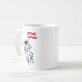 Mug Fierté de la lune femme lesbienne (Devant gauche)