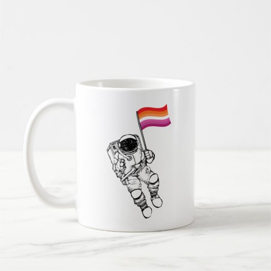 Mug Fierté de la lune femme lesbienne (Gauche)