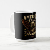 Mug Fierté de l'aigle américain – Liberté USA audacieu (Devant gauche)