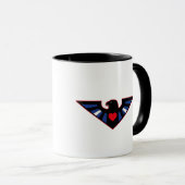 Mug Fierté de l'aigle en cuir (Devant droit)