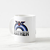 Mug Fierté de l'aigle en cuir (Devant gauche)