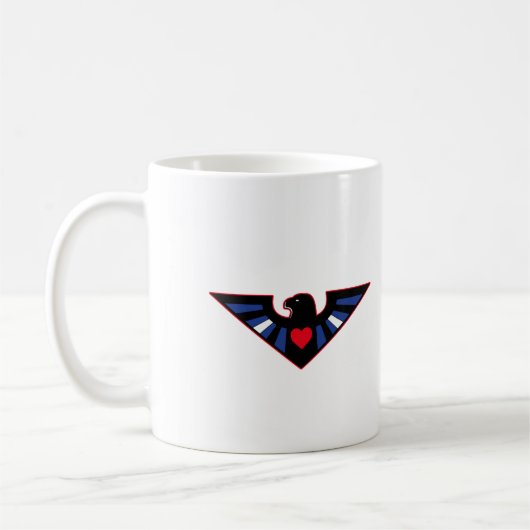Mug Fierté de l'aigle en cuir (Gauche)