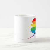 Mug fierté de l'alaska. rayé. (Centre)