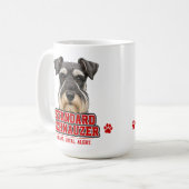 Mug 🐾 Fierté de l'amant du Schnauzer Standard 🐾 (Devant gauche)