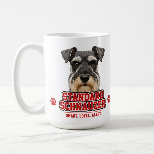 Mug 🐾 Fierté de l'amant du Schnauzer Standard 🐾 (Gauche)