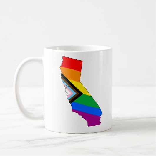 Mug Fierté de l'État de Californie Progress Pride LGBT (Gauche)