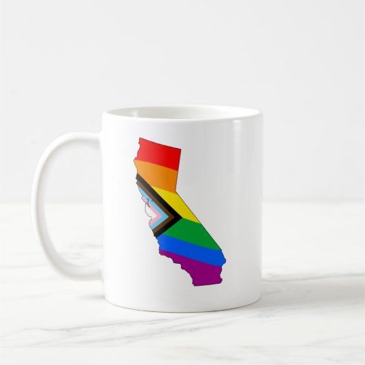 Mug Fierté de l'État de Californie Progress Pride LGBT (Gauche)