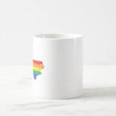 Mug Fierté de l'État de Caroline du Nord LGBTQ Progres (Centre)