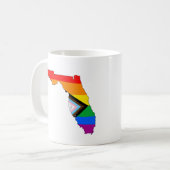 Mug Fierté de l'État de Floride LGBTQ Progrès Pride (Devant gauche)
