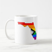 Mug Fierté de l'État de Floride LGBTQ Progrès Pride (Gauche)