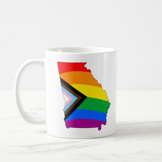 Mug Fierté de l'État de Géorgie Progrès de fierté LGBT (Gauche)