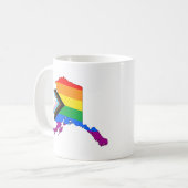 Mug Fierté de l'État de l'Alaska LGBTQ Progress Pride (Devant gauche)