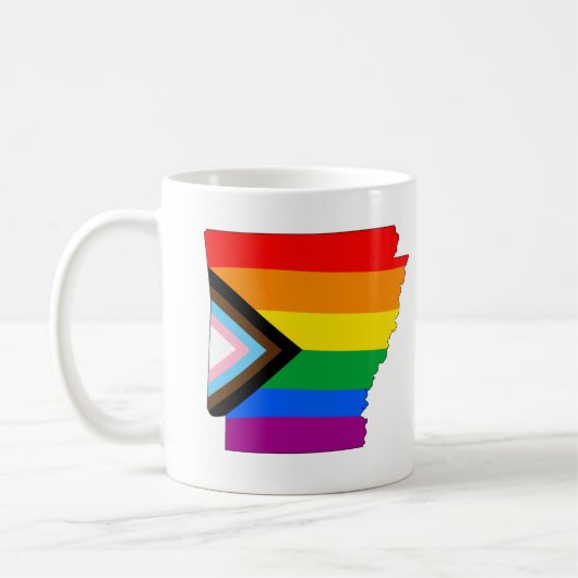 Mug Fierté de l'État de l'Arkansas Progrès LGBTQ de la (Gauche)