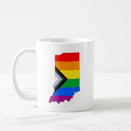 Mug Fierté de l'État de l'Indiana LGBTQ Progress Pride (Gauche)