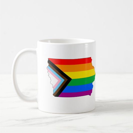 Mug Fierté de l'État de l'Iowa LGBTQ Progress Pride (Gauche)