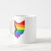 Mug Fierté de l'État de l'Ohio Progress Pride LGBTQ (Devant gauche)