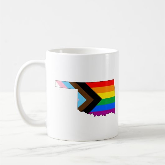 Mug Fierté de l'État de l'Oklahoma LGBTQ Progress Prid (Gauche)