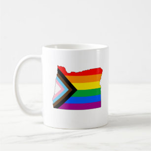 Mug Fierté de l'État de l'Oregon LGBTQ Progrès Pride