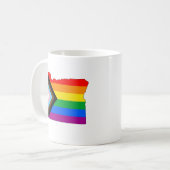 Mug Fierté de l'État de l'Oregon LGBTQ Progress Pride (Devant gauche)