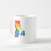 Mug Fierté de l'État de Rhode Island LGBTQ Progress Pr (Devant gauche)