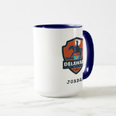Mug Fierté de l'État | Delaware (Devant droit)