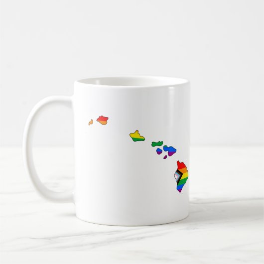 Mug Fierté de l'État d'Hawaii LGBTQ Progress Pride (Gauche)