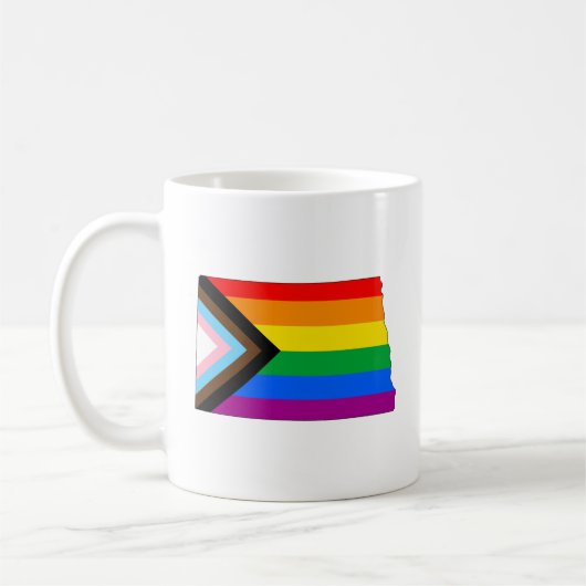 Mug Fierté de l'État du Dakota du Nord LGBTQ Progress (Gauche)