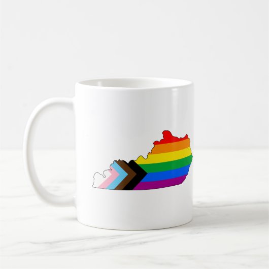 Mug Fierté de l'État du Kentucky LGBTQ Progress Pride (Gauche)