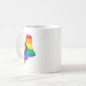 Mug Fierté de l'État du Maine LGBTQ Progress Pride (Devant gauche)