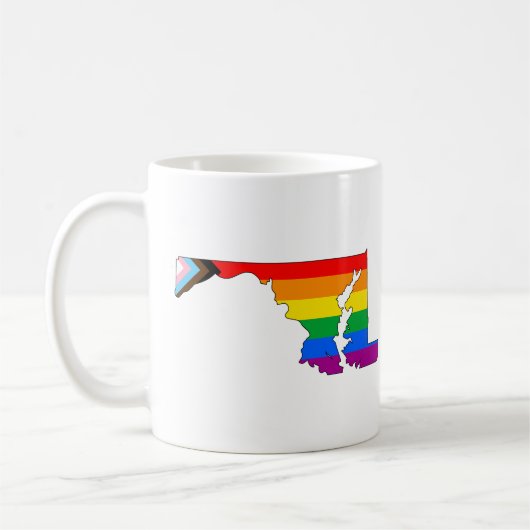 Mug Fierté de l'État du Maryland LGBTQ Progress Pride (Gauche)