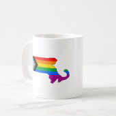 Mug Fierté de l'État du Massachusetts LGBTQ Progress P (Devant gauche)
