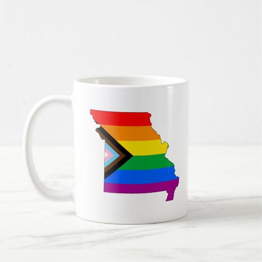 Mug Fierté de l'État du Missouri LGBTQ Progress Pride (Gauche)