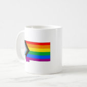 Mug Fierté de l'État du Montana LGBTQ Progress Pride (Devant gauche)