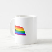 Mug Fierté de l'État du Nebraska LGBTQ Progress Pride (Devant gauche)